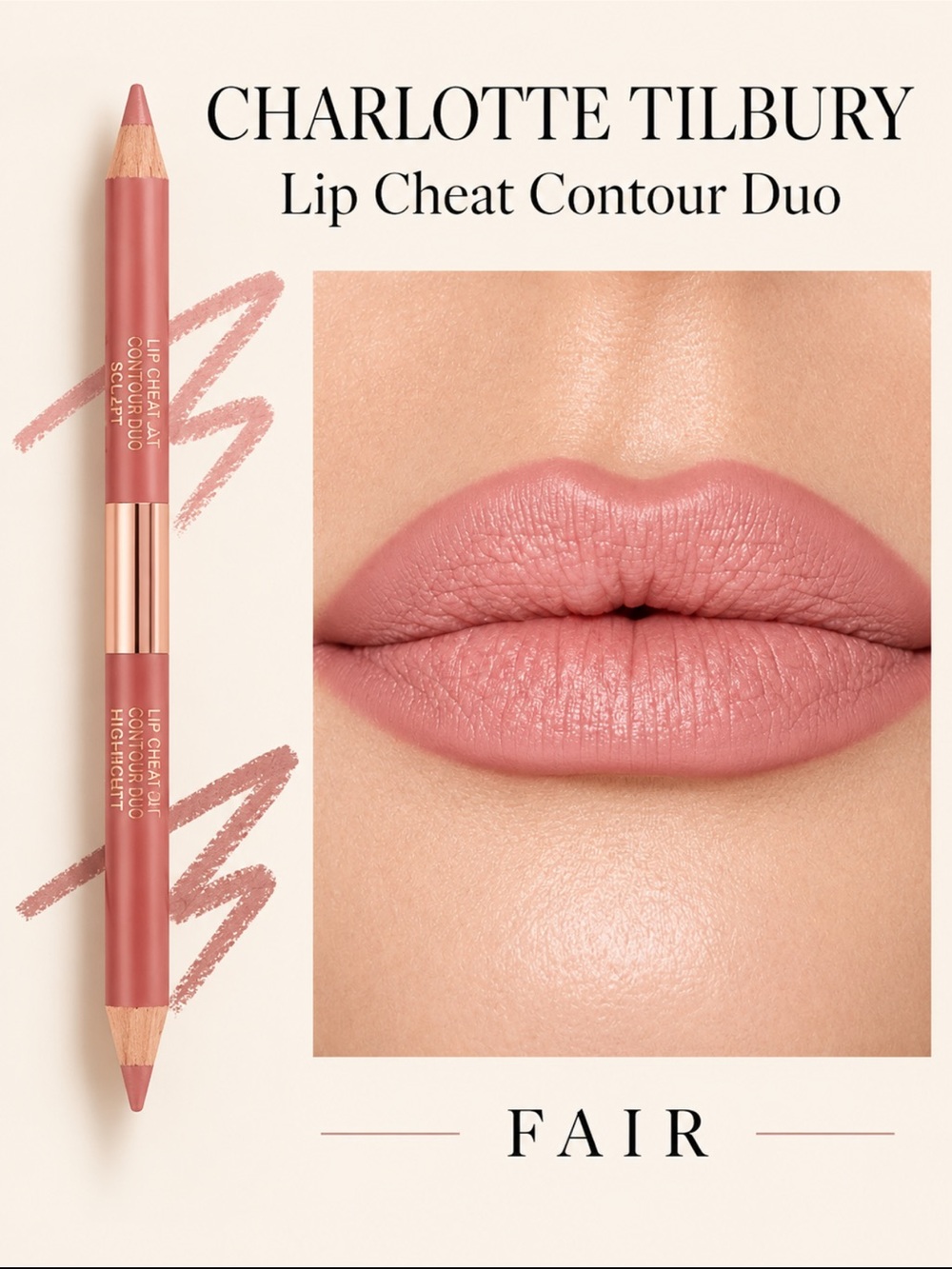 Charlotte Tilbury Fair Lip Cheat Contour Duo Lip Liner
